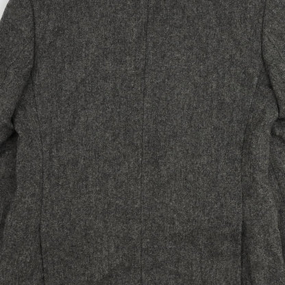 Mens UK Size 38 Racing Green Regular Grey Suit Jacket