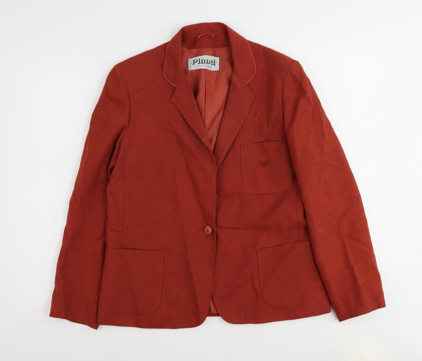 Womens UK Size 14 Planet Regular Red Suit Jacket