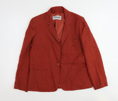 Womens UK Size 14 Planet Regular Red Suit Jacket