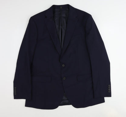 Mens UK Size 44 Marks and Spencer Regular Blue Suit Jacket