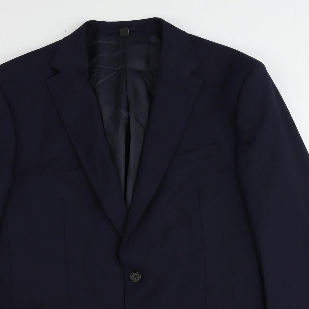 Mens UK Size 44 Marks and Spencer Regular Blue Suit Jacket