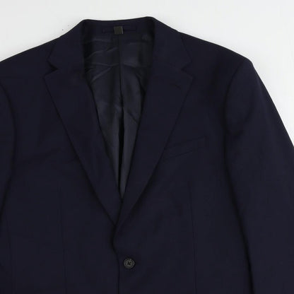 Mens UK Size 44 Marks and Spencer Regular Blue Suit Jacket