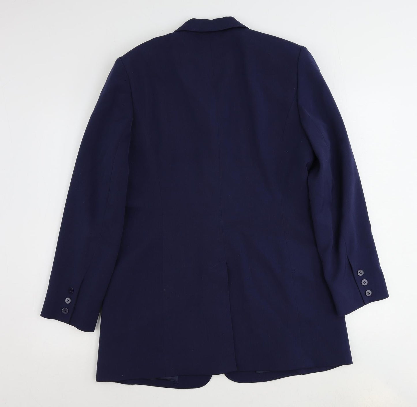 Country Casuals Womens Blue Polyester Jacket Suit Jacket Size 12