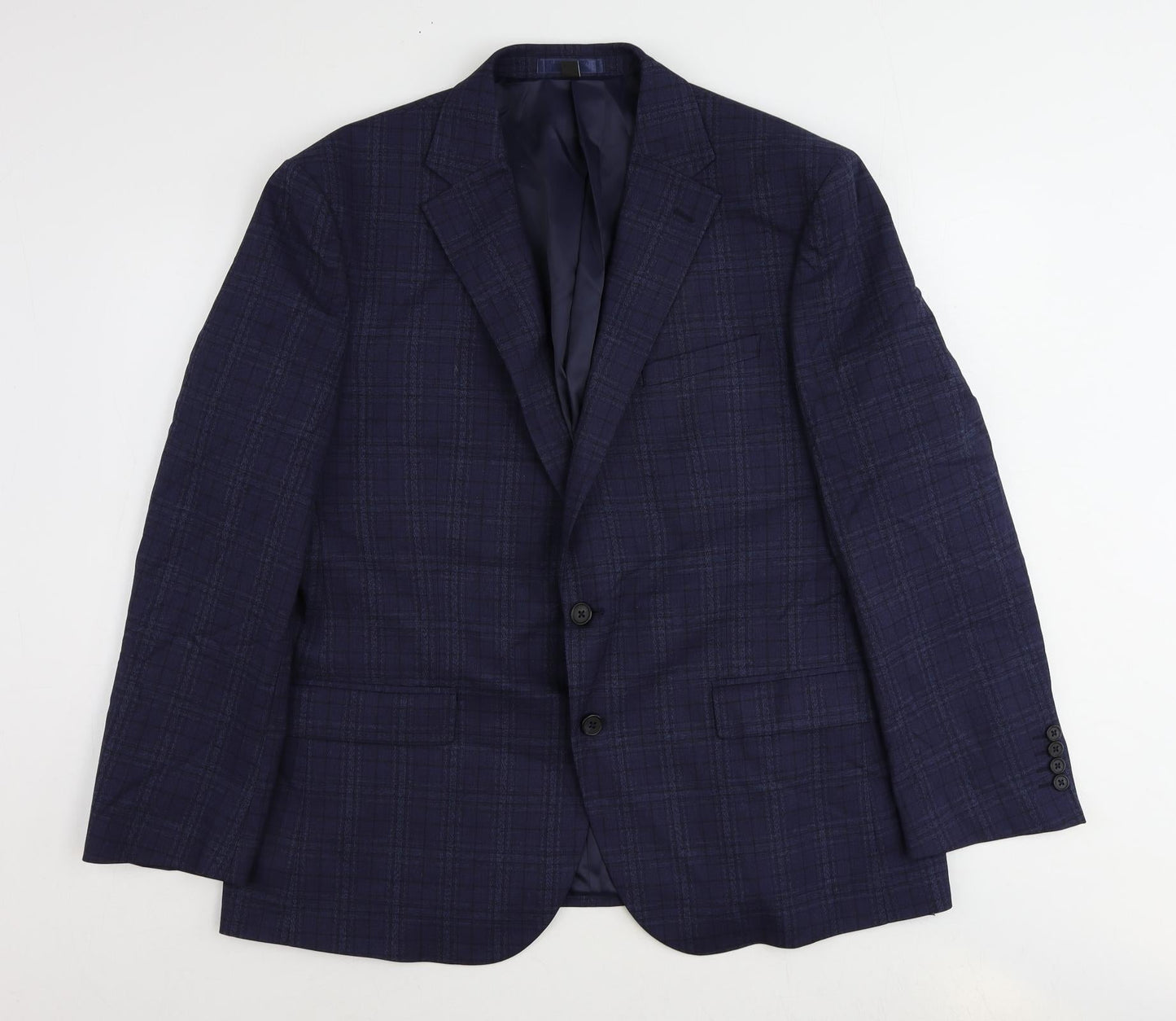Mens UK Size 44 marks Regular Blue Suit Jacket