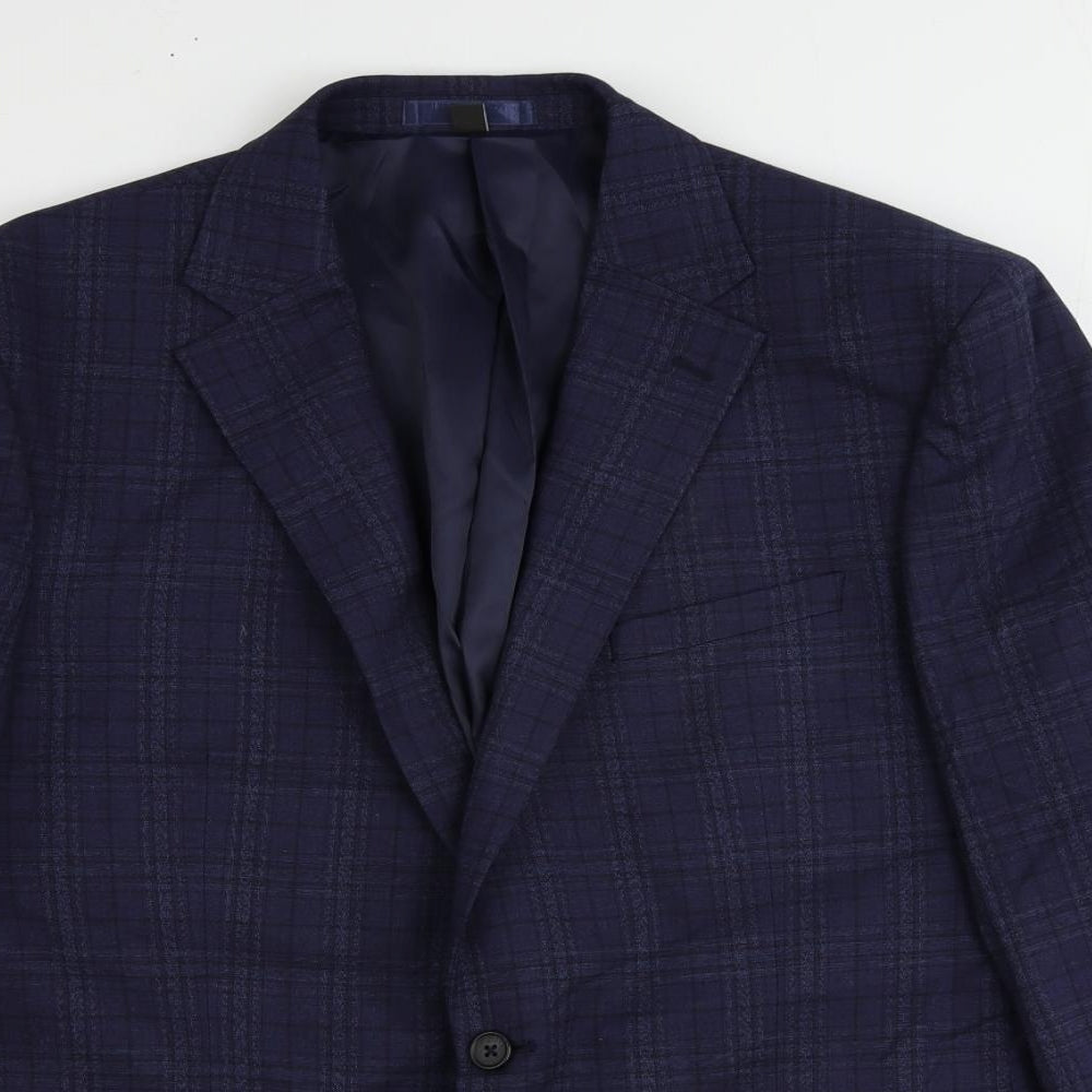 Mens UK Size 44 marks Regular Blue Suit Jacket