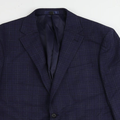 Mens UK Size 44 marks Regular Blue Suit Jacket