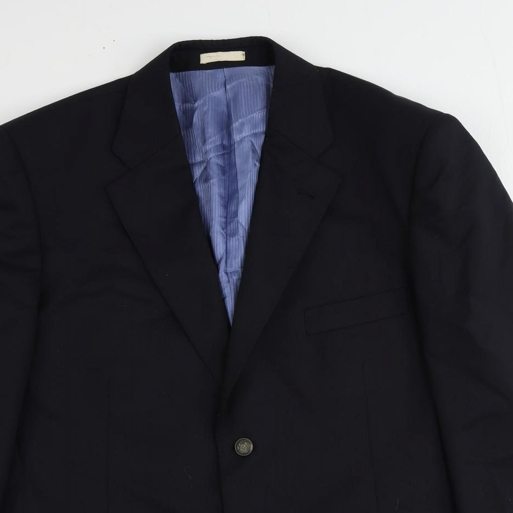 Mens UK Size 44 Greenwoods Regular Blue Suit Jacket