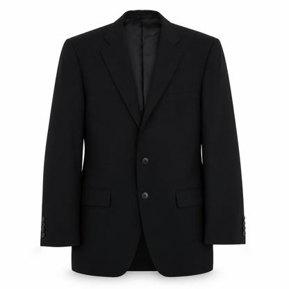 Rochi Mens Black Polyester Jacket Suit Jacket Size 36 Regular