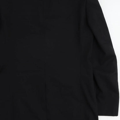 Rochi Mens Black Polyester Jacket Suit Jacket Size 36 Regular