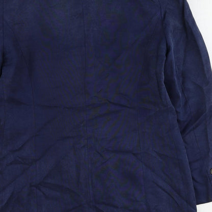 Womens UK Size 12 Equation Regular Blue Blazer