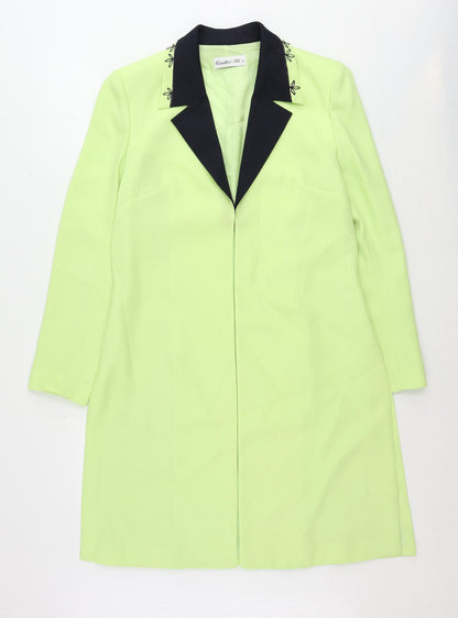 Condici Jet Womens Green Kimono Blazer Size 12 Hook & Eye