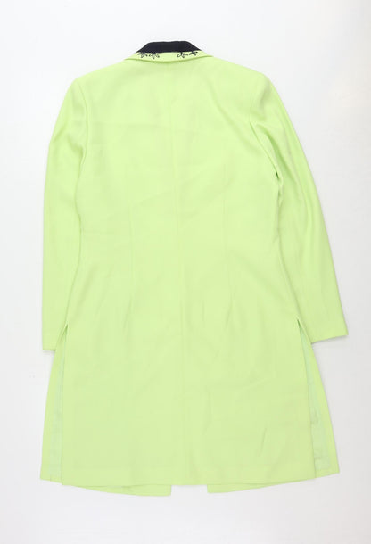 Condici Jet Womens Green Kimono Blazer Size 12 Hook & Eye