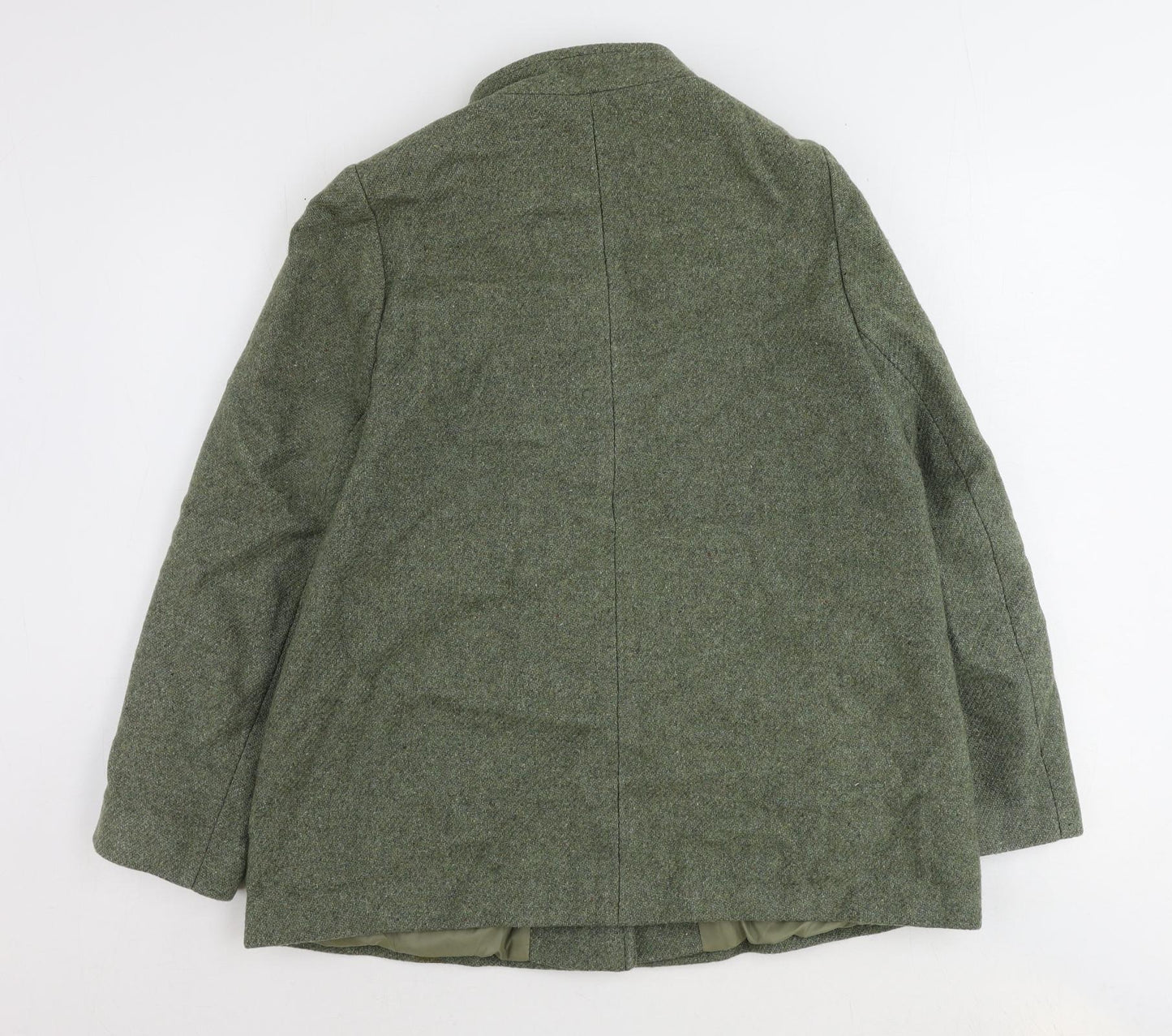 Bickler Womens Green Jacket Size 14 Button