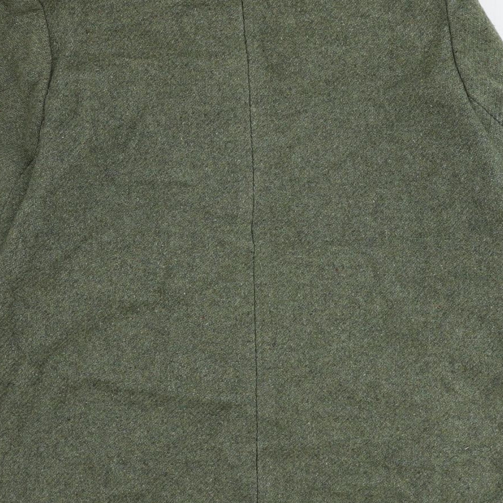Bickler Womens Green Jacket Size 14 Button