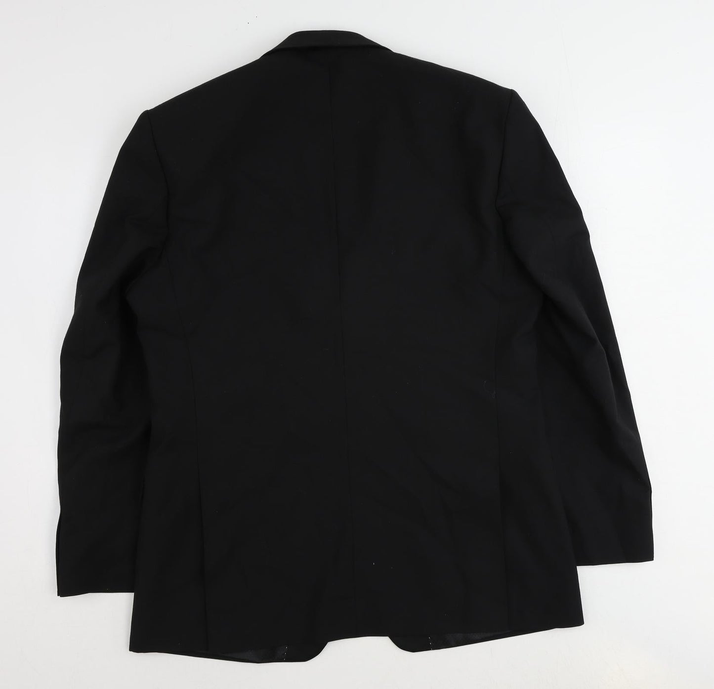 Mens UK Size 40 Racing Green Regular Black Suit Tuxedo