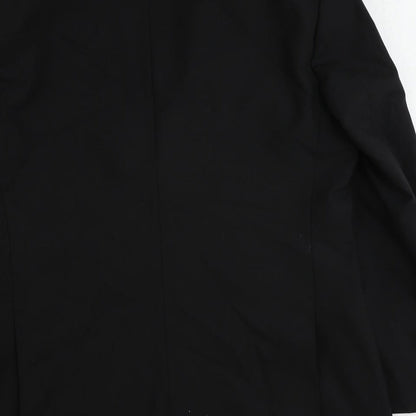 Mens UK Size 40 Racing Green Regular Black Suit Tuxedo