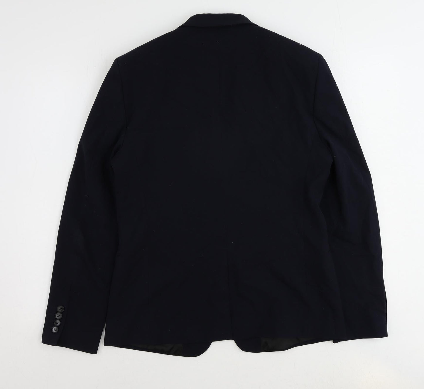 Mens UK Size 40 River Island Regular Blue Suit Jacket