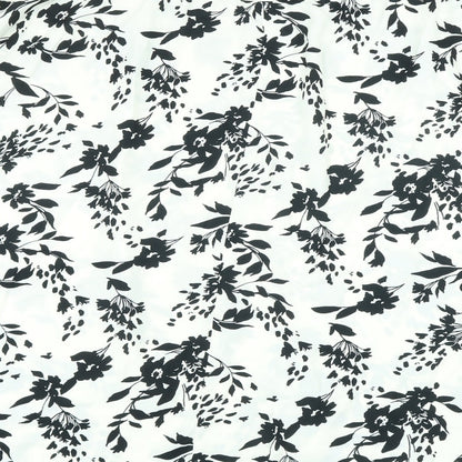 Marks and Spencer Womens Ivory Floral Polyester A-Line Skirt Size 24 Zip