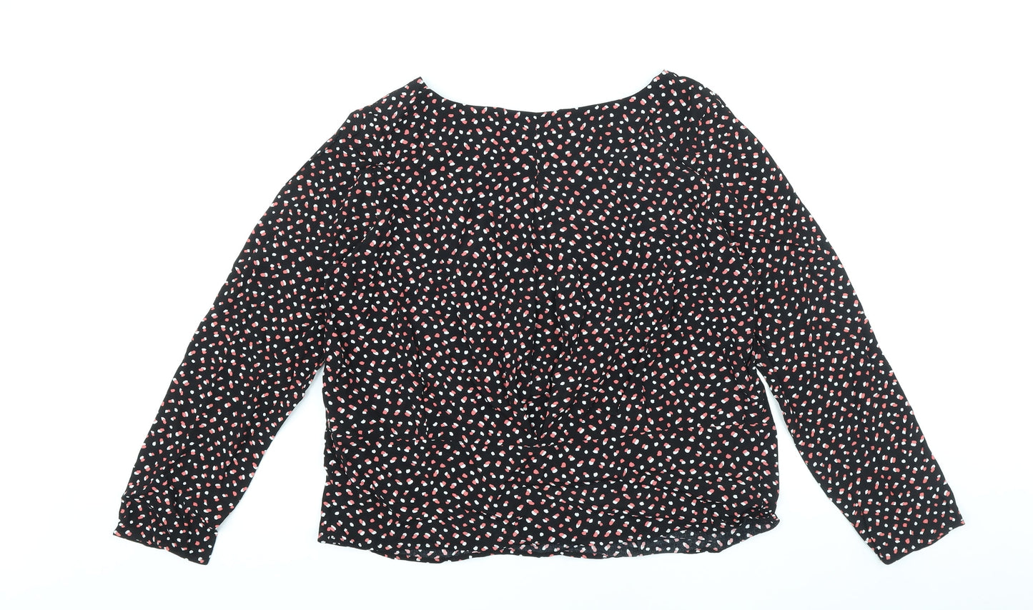 Womens UK Size 14 Marks and Spencer Black Basic Blouse