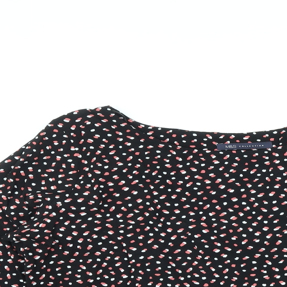 Womens UK Size 14 Marks and Spencer Black Basic Blouse