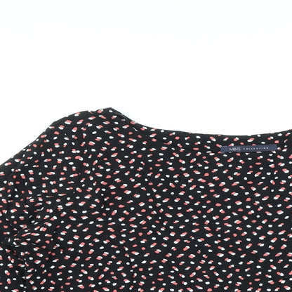 Womens UK Size 14 Marks and Spencer Black Basic Blouse