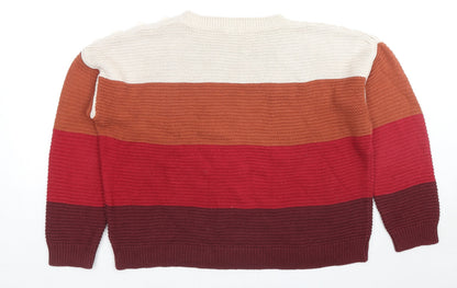 Womens UK Size M OVS Multicoloured Pullover Jumper