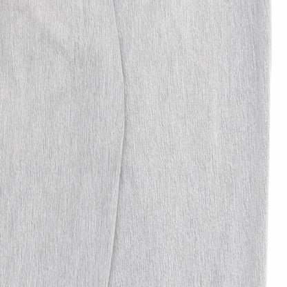 F&F Womens Grey Cotton Skinny Jeans Size 8 L28 in Regular Zip