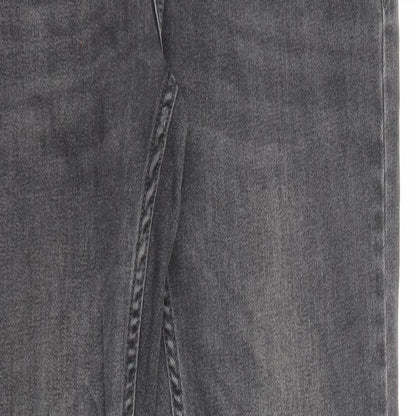 Topman Mens Black Cotton Skinny Jeans Size 32 in L32 in Regular Zip - Pockets
