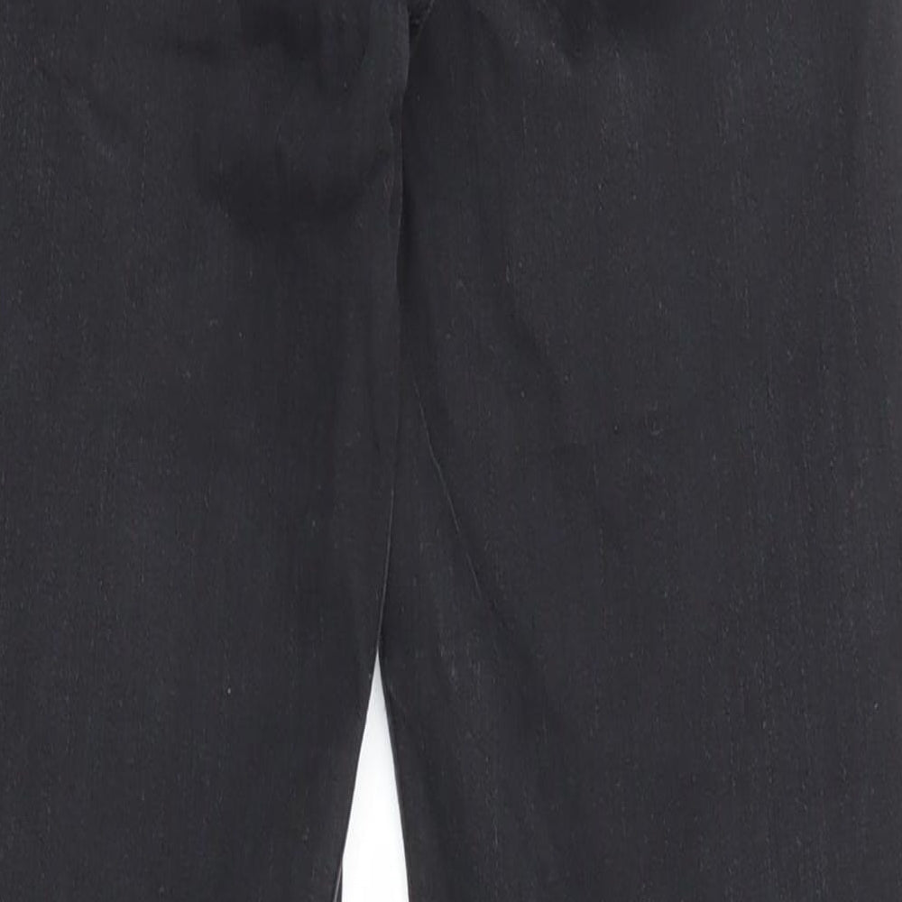 Zara Womens Black Cotton Skinny Jeans Size 12 L25 in Regular Zip - Pockets