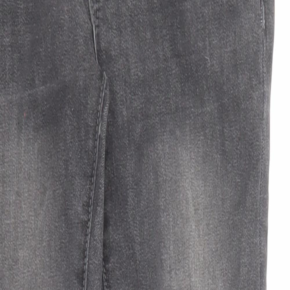 Rockstar Girls Black Cotton Skinny Jeans Size 9 Years L22 in Regular Zip - Pockets