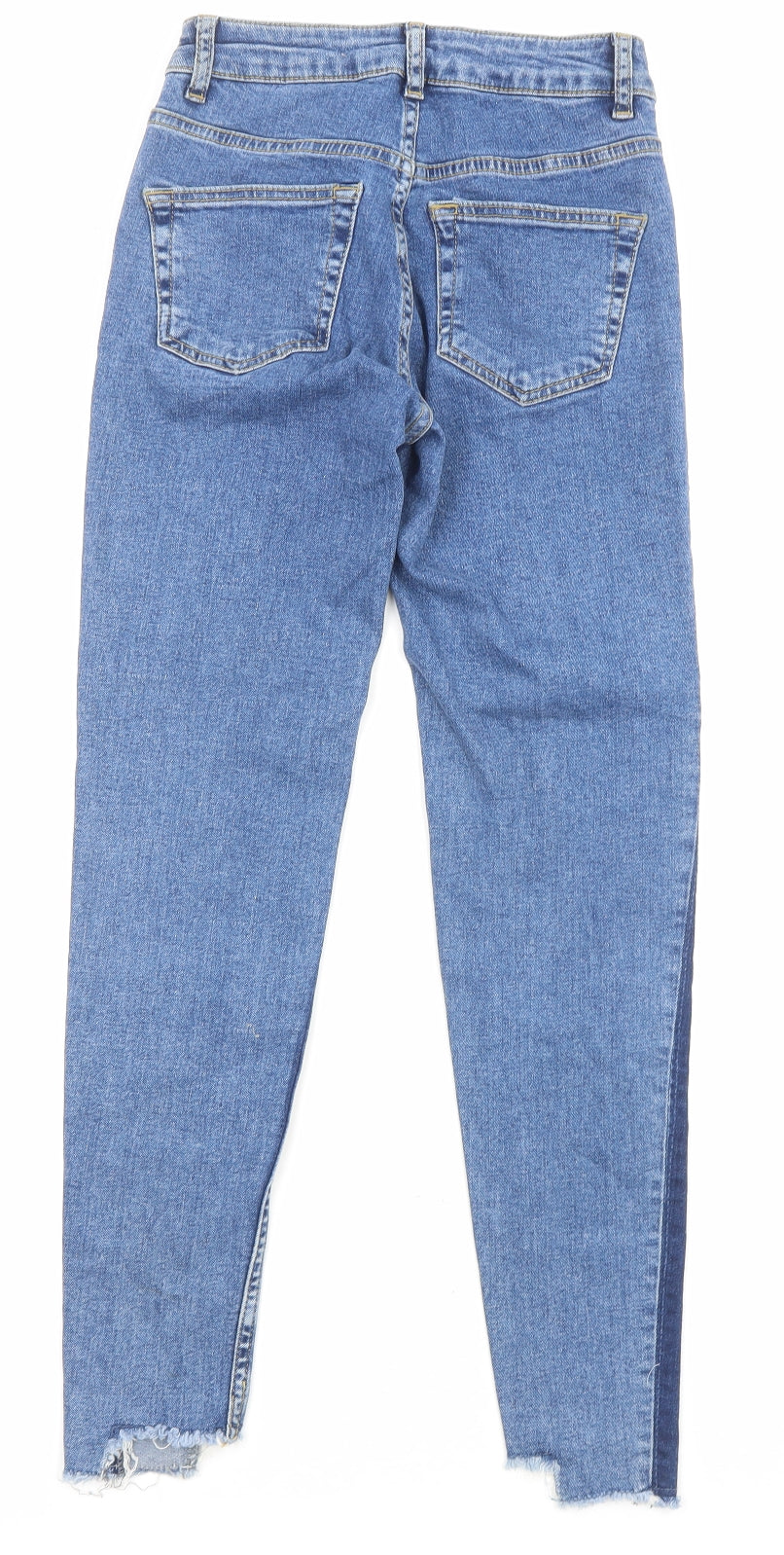 Denim & Co. Womens Blue Cotton Skinny Jeans Size 4 L26 in Regular Zip - Pockets, Waist 22 inches