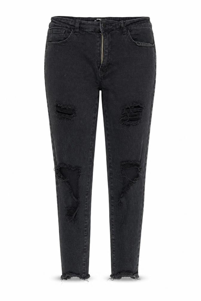 Womens UK Size L Sheilay Regular Fit Skinny Black Jeans