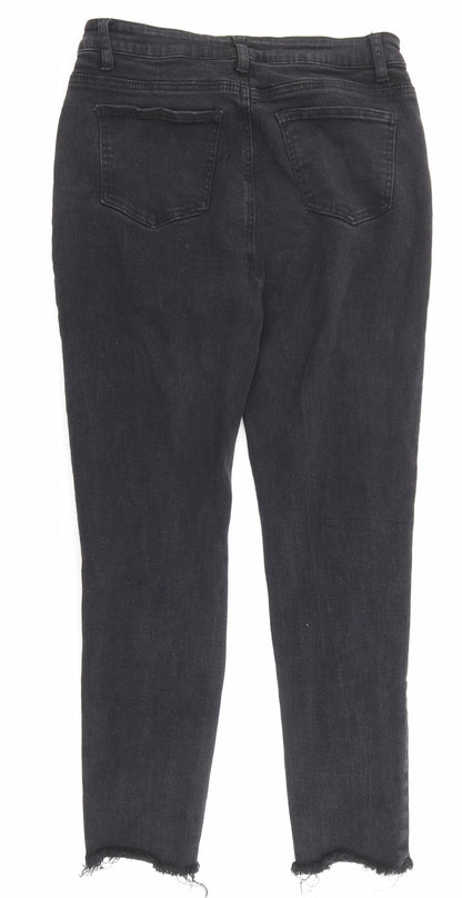 Womens UK Size L Sheilay Regular Fit Skinny Black Jeans