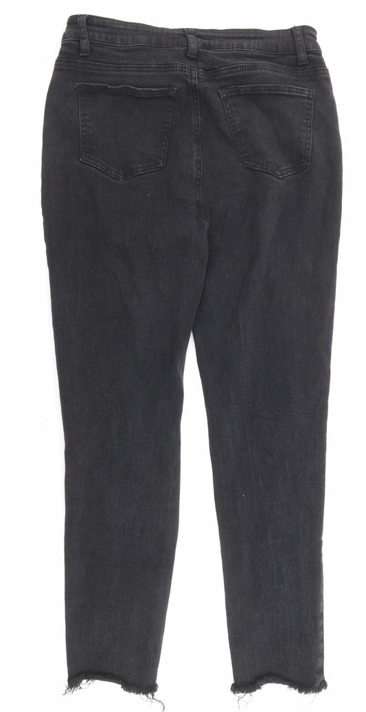 Womens UK Size L Sheilay Regular Fit Skinny Black Jeans