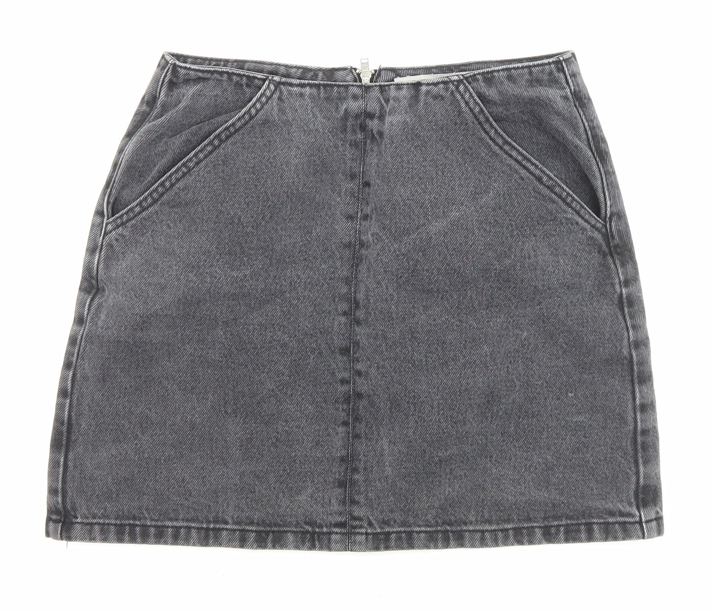 Womens UK Size 8 Topshop A-Line Denim Skirt