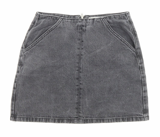 Womens UK Size 8 Topshop A-Line Denim Skirt