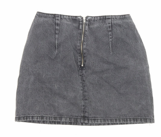 Womens UK Size 8 Topshop A-Line Denim Skirt
