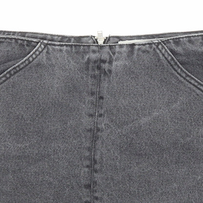 Womens UK Size 8 Topshop A-Line Denim Skirt