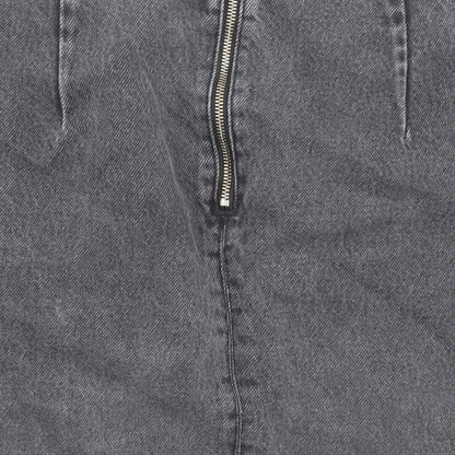 Womens UK Size 8 Topshop A-Line Denim Skirt