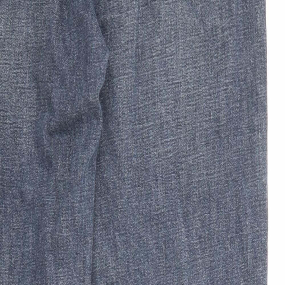 Topshop Womens Blue Cotton Mom Jeans Size 26 in L32 in Regular Zip - Pockets