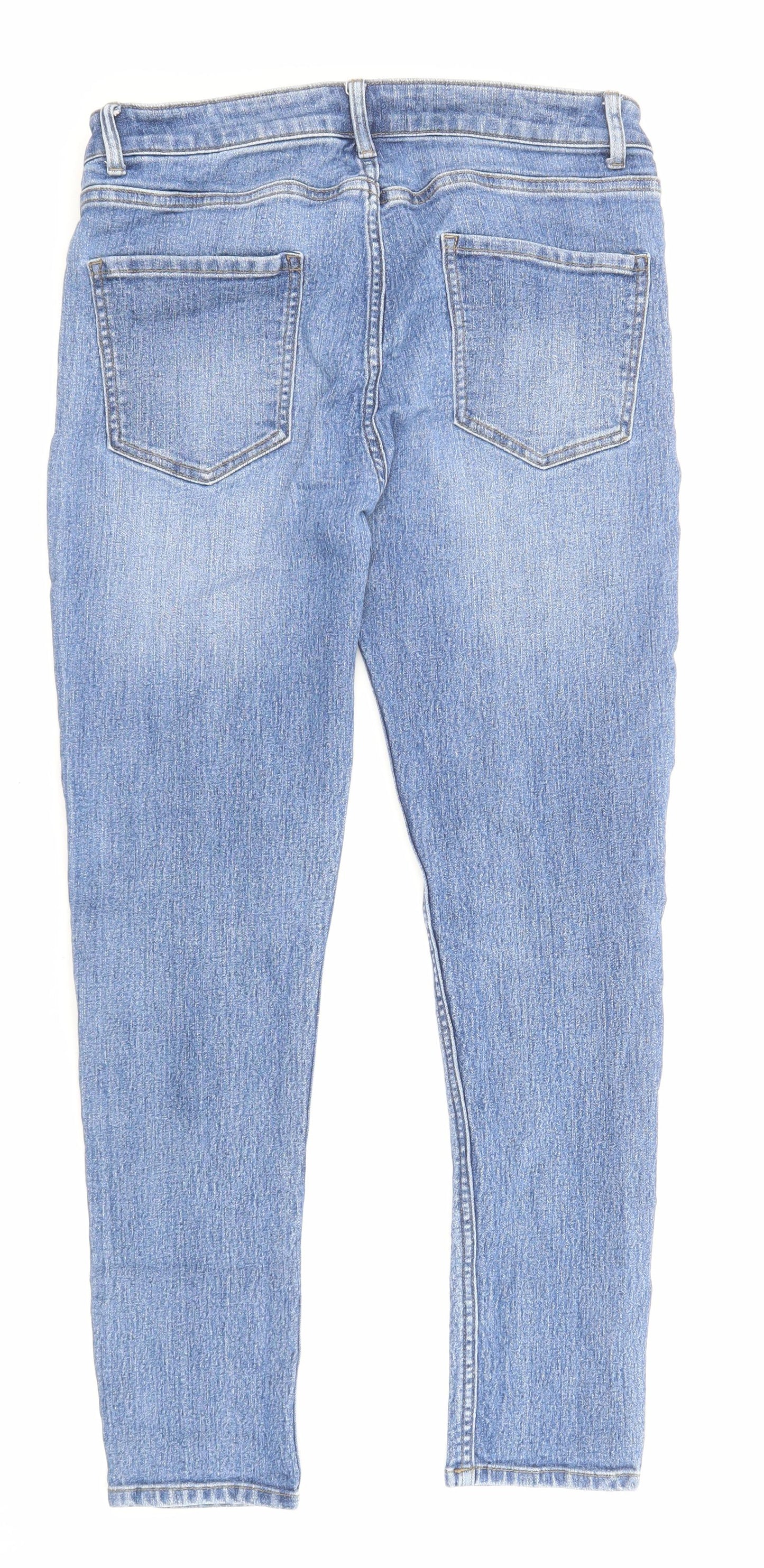 Womens UK Size 32 in Marks and Spencer Regular Fit Straight Blue Jeans