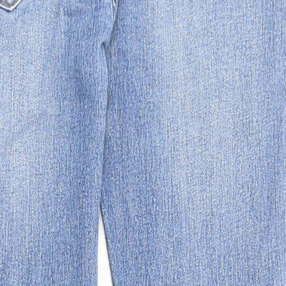 Womens UK Size 32 in Marks and Spencer Regular Fit Straight Blue Jeans