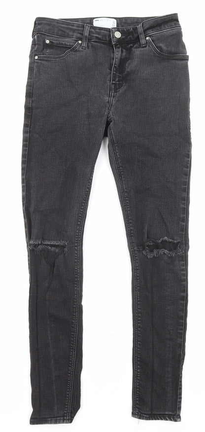 ASOS Mens Black Cotton Skinny Jeans Size 30 in L32 in Regular Zip - Pockets