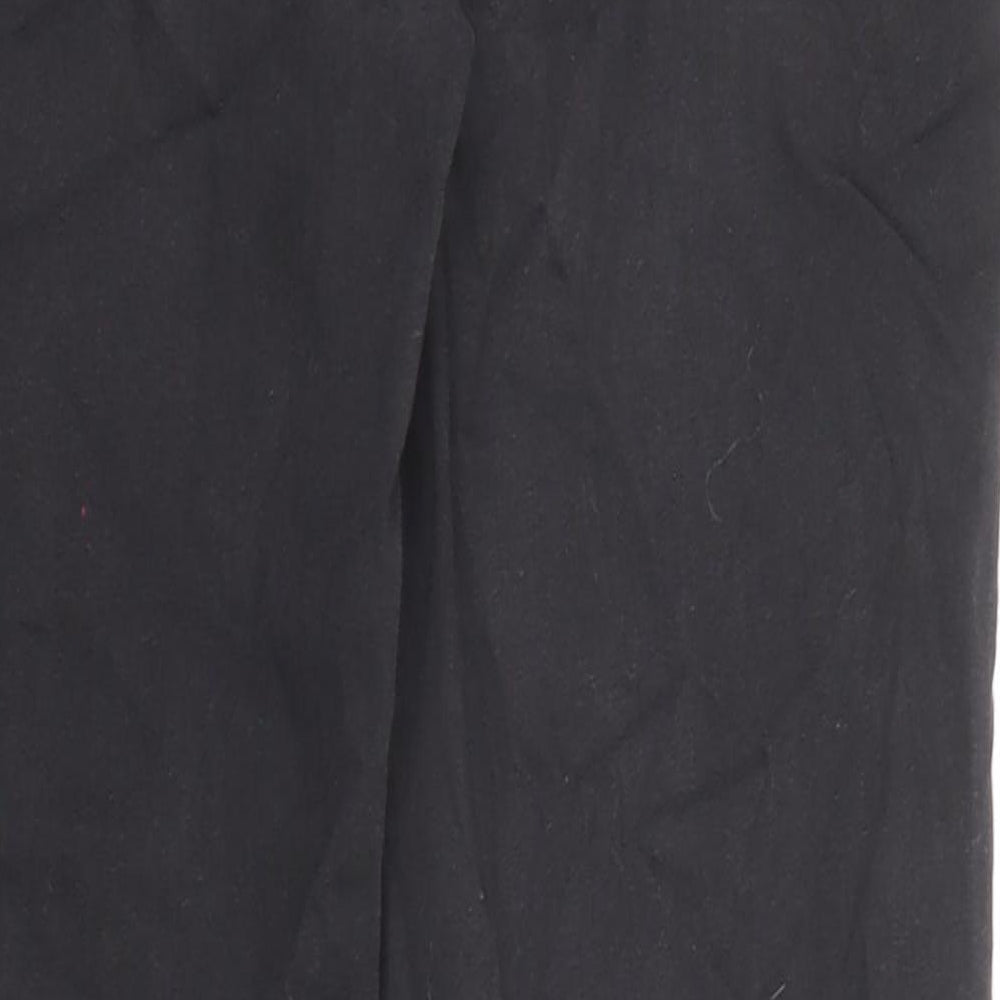 Oasis Womens Black Cotton Straight Jeans Size 14 L26 in Regular Zip - Pockets