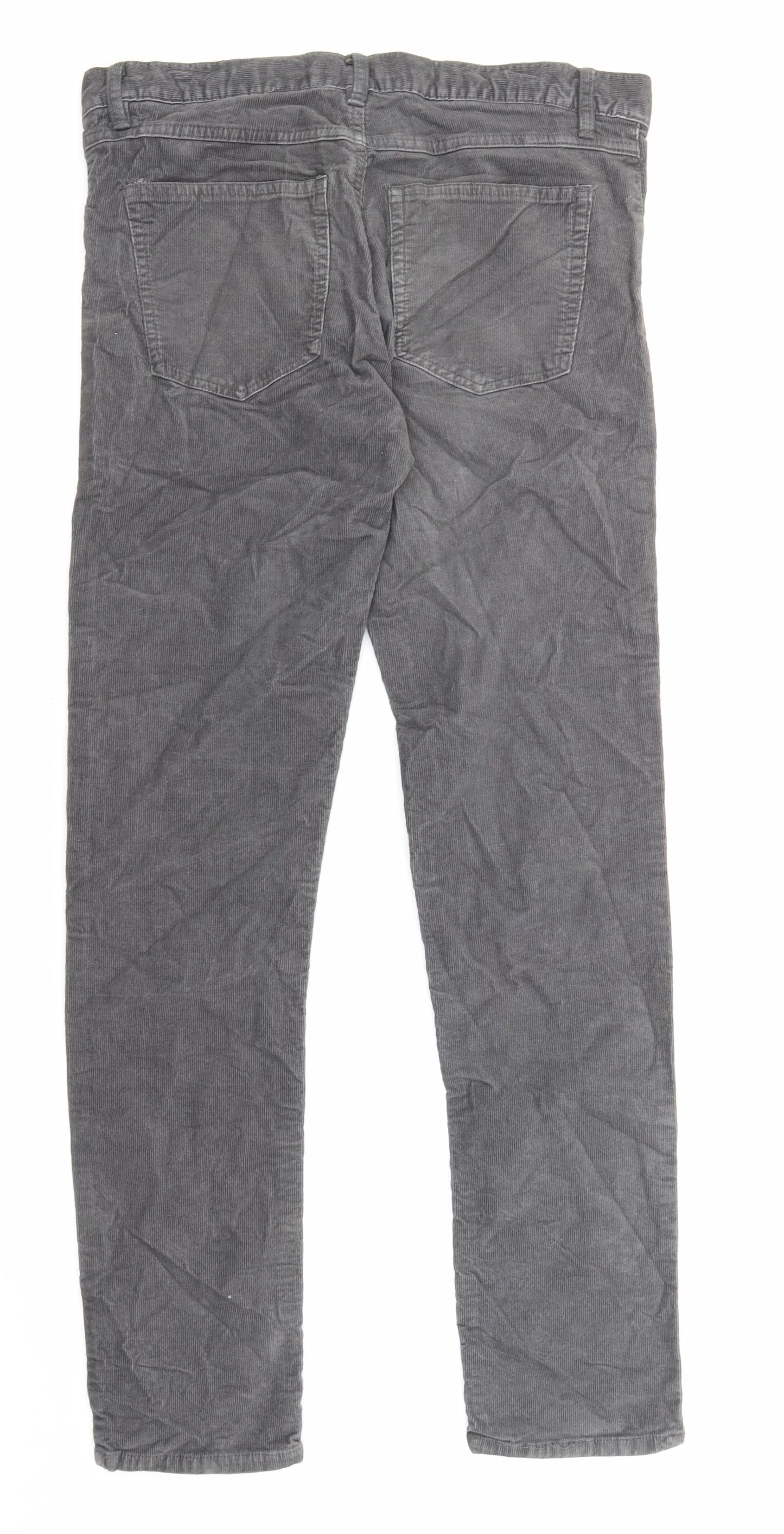 Womens UK Size 32 in H&M Regular Fit  Grey Trousers