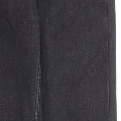 New Look Womens Black Cotton Skinny Jeans Size 6 L26 in Regular Zip - Pockets