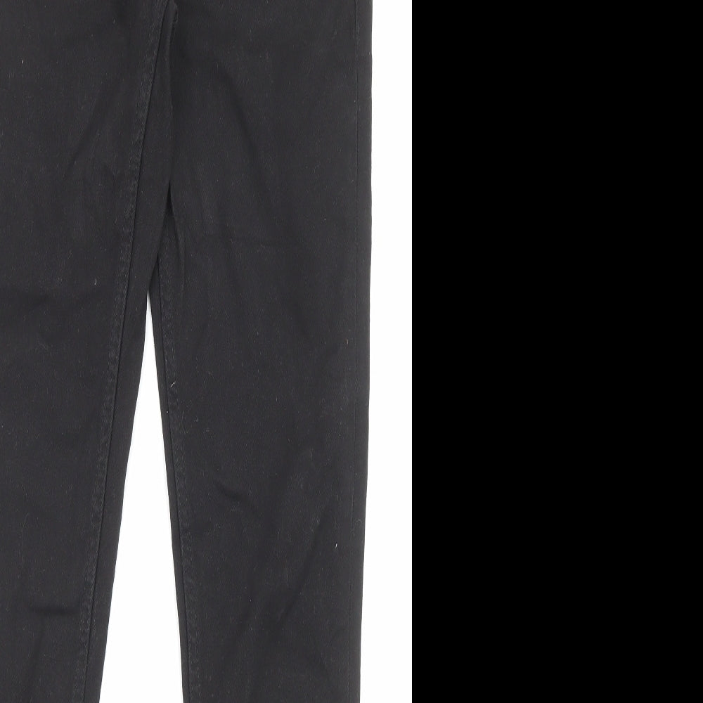 Denim Mens Black Cotton Skinny Jeans Size 30 in L32 in Regular Zip - Pockets