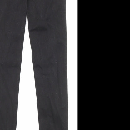 Denim Mens Black Cotton Skinny Jeans Size 30 in L32 in Regular Zip - Pockets