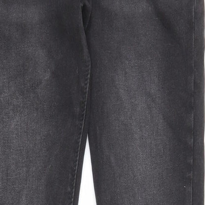Denim & Co. Mens Black Polyester Skinny Jeans Size 30 in L32 in Regular Zip - Pockets