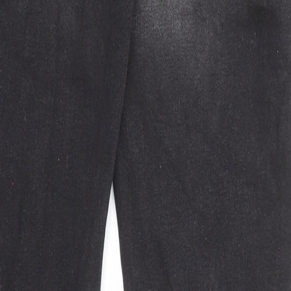 Denim & Co. Mens Black Polyester Skinny Jeans Size 30 in L32 in Regular Zip - Pockets